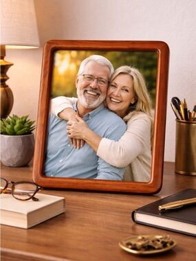Nantucket 8x10 Wood Frame Teak Hardwood Classic Photo Frame